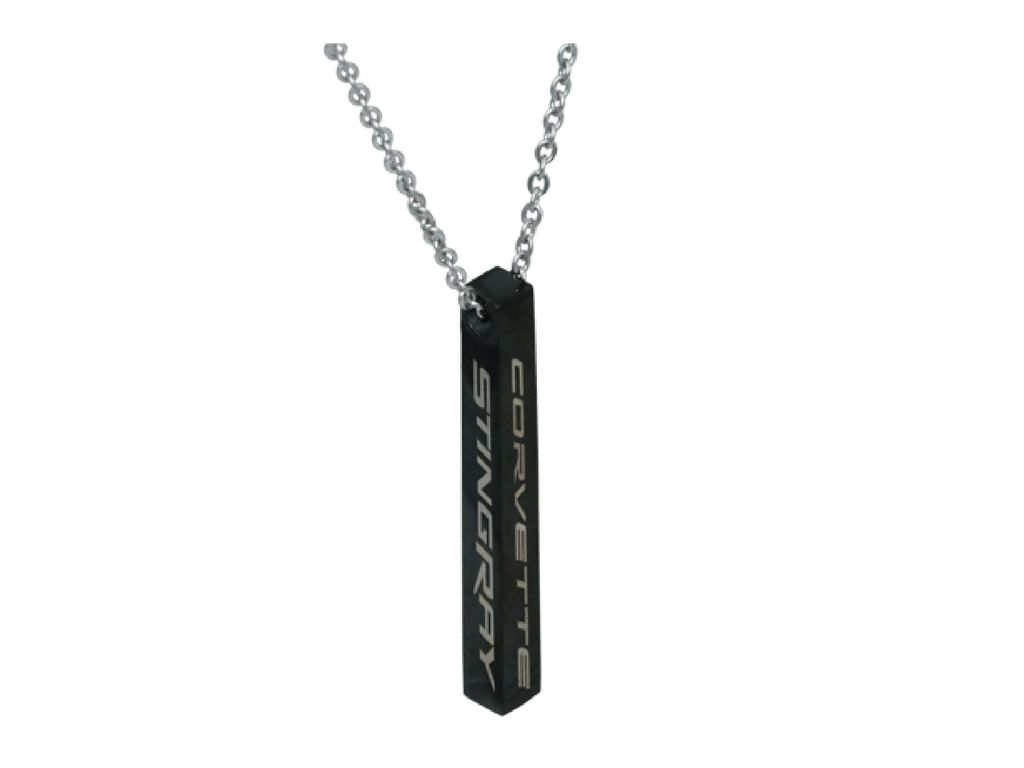 C8 Corvette Stingray Bar Necklace - Black