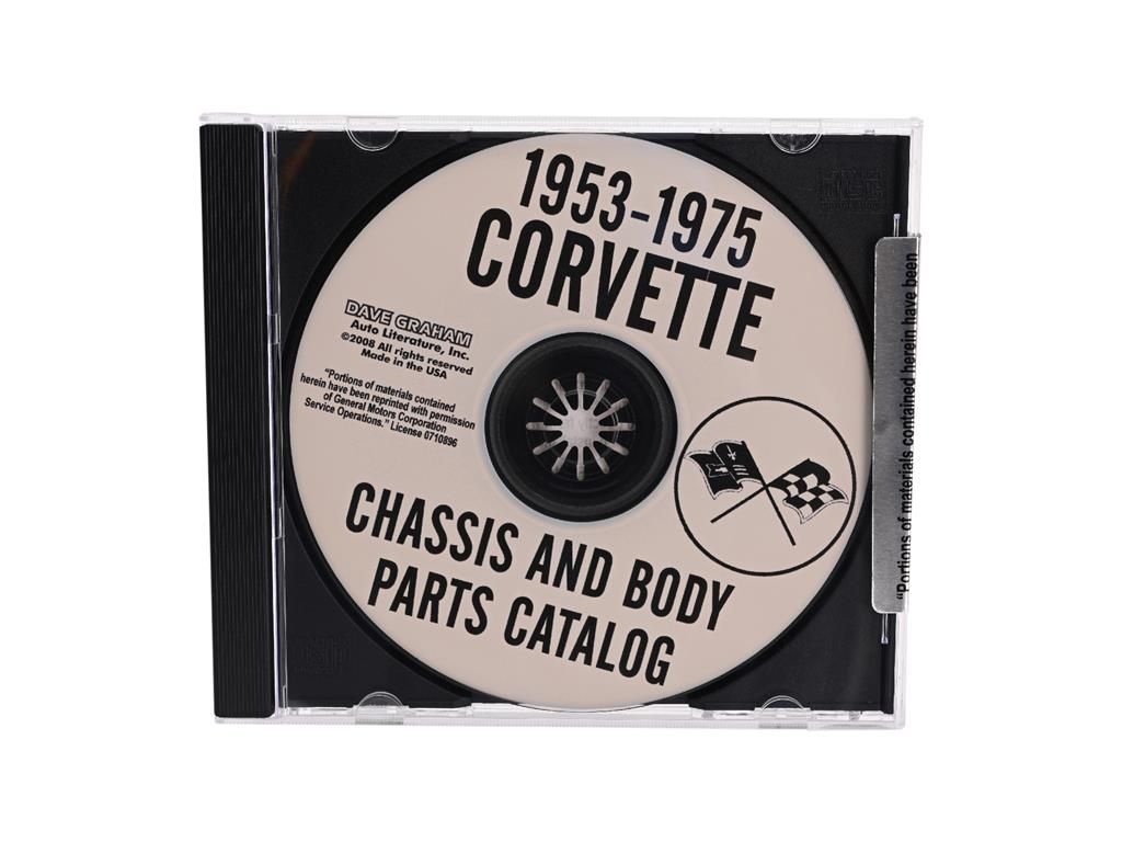 1953-1975 Corvette Chassis and Body Parts Catalog CD