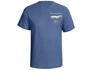 53-55 T-shirt - Blue With Your Car Exterior And Interior Colors