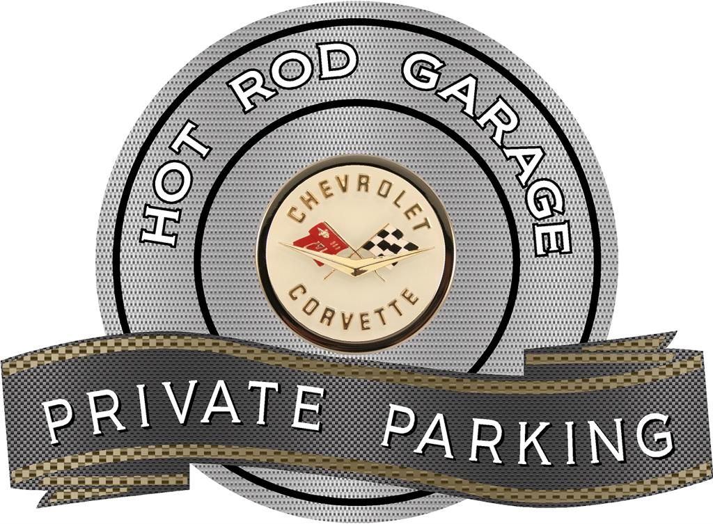 58-62 Metal Sign - C1 58-62 Private Parking / Hot Rod Garage - 18" X 14"
