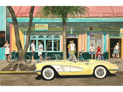 Two For Margaritas 11" X 17" Print By Dana Forrester
