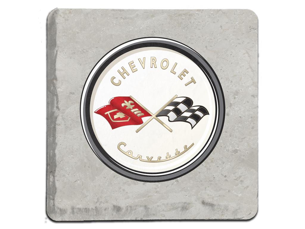 C1 Crossflags Stone Tile Coaster