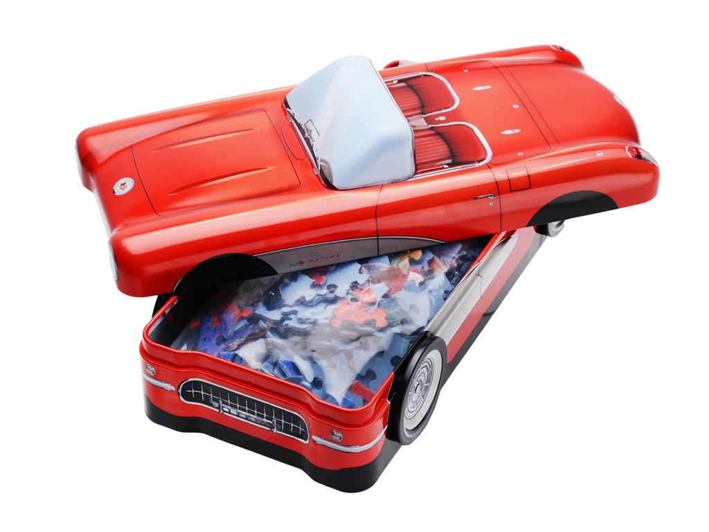 Corvette 550 Piece Puzzle in Collectible 1956-1957 Tin