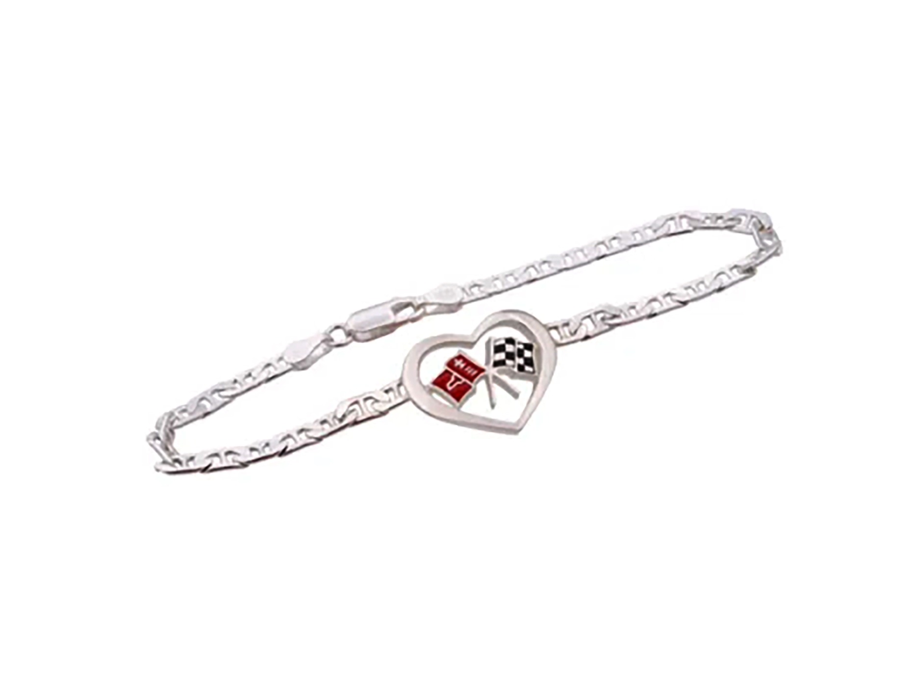 C2 Heart Bracelet - Sterling Silver
