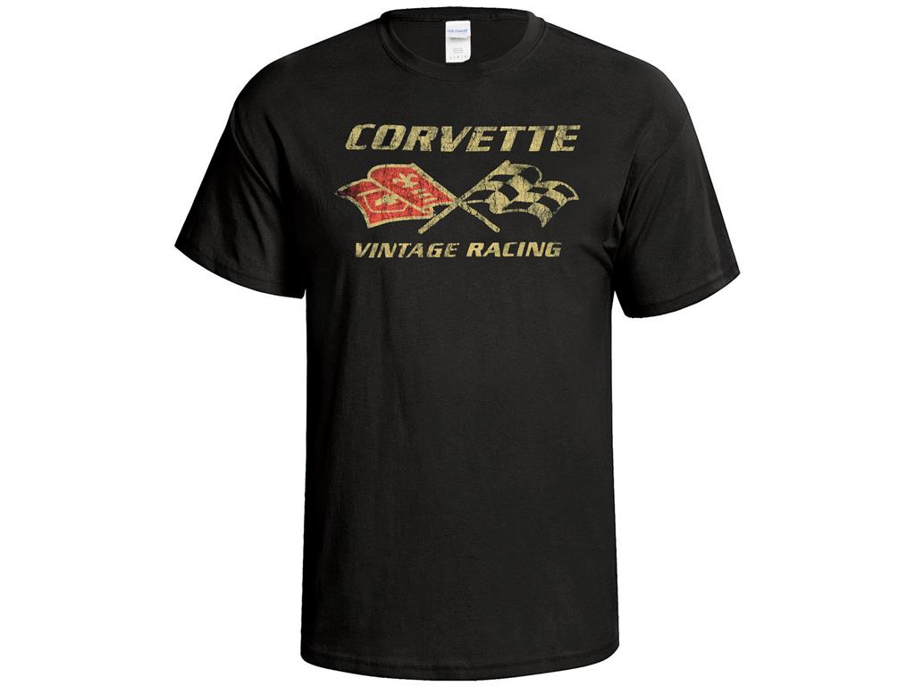Corvette Vintage Racing Black T-Shirt *Specify Size*