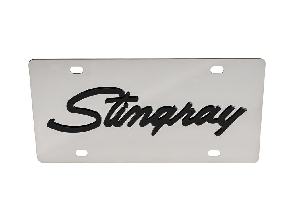 1968-1982 Stainless Steel License Plate Stingray Logo