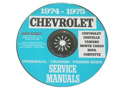 68-82 Shop/Service Manual on CD Year: 1974
