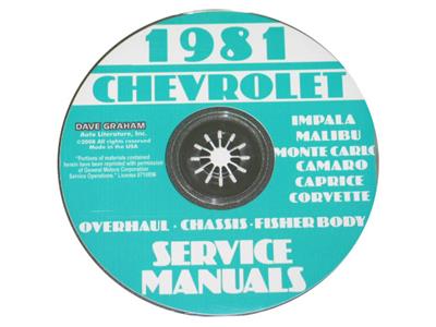 68-82 Shop/Service Manual on CD Year: 1981