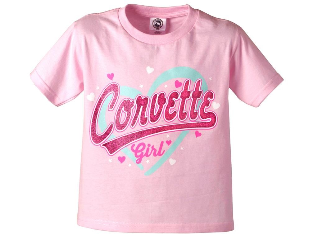 Corvette Girl Young Love Toddler or Youth Tee