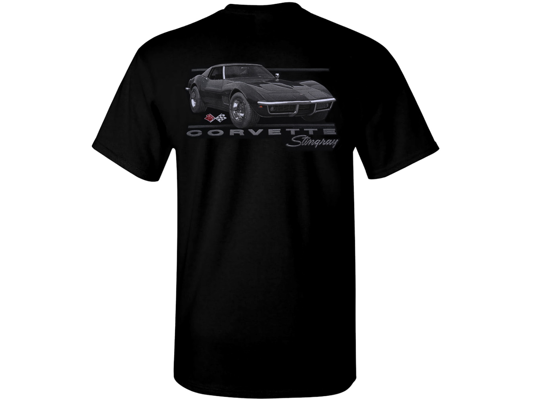 1968-1982 C3 Chrome Bumper Stingray Black T-Shirt