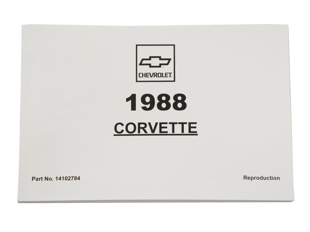 85-89 Owners Manual Year: 1988