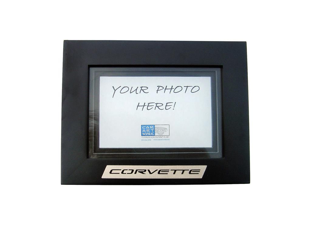 Corvette CarArtWork Blackwood Picture Frame with Signature Emblem