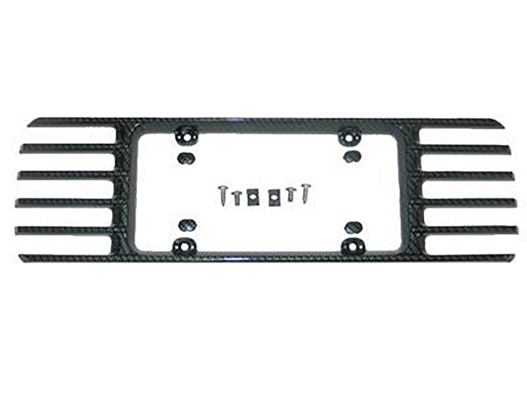 97-04 Rear Phantom License Plate Frame / Bezel - Carbon Fiber Look