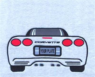 01-04 Sweatshirt Rear End Z06 Outline Design (ND)