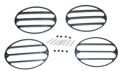 97-04 Phantom Taillight Grille - Carbon Fiber Look - Set of 4