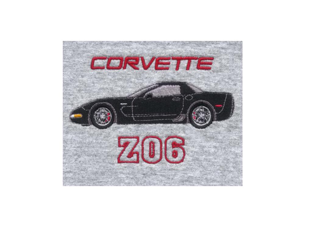 01-04 T-shirt - Black With Your Exterior And Interior Z06 Colors