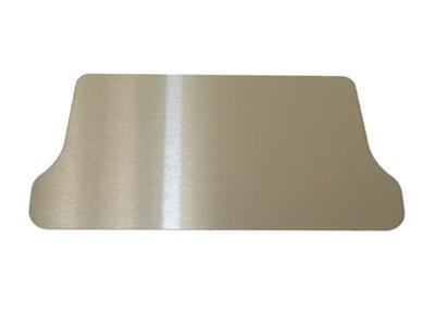 97-04 Exhaust Dress Up Plate - Blank Brushed Stainless 9" X 6" *DISCONTINUED*