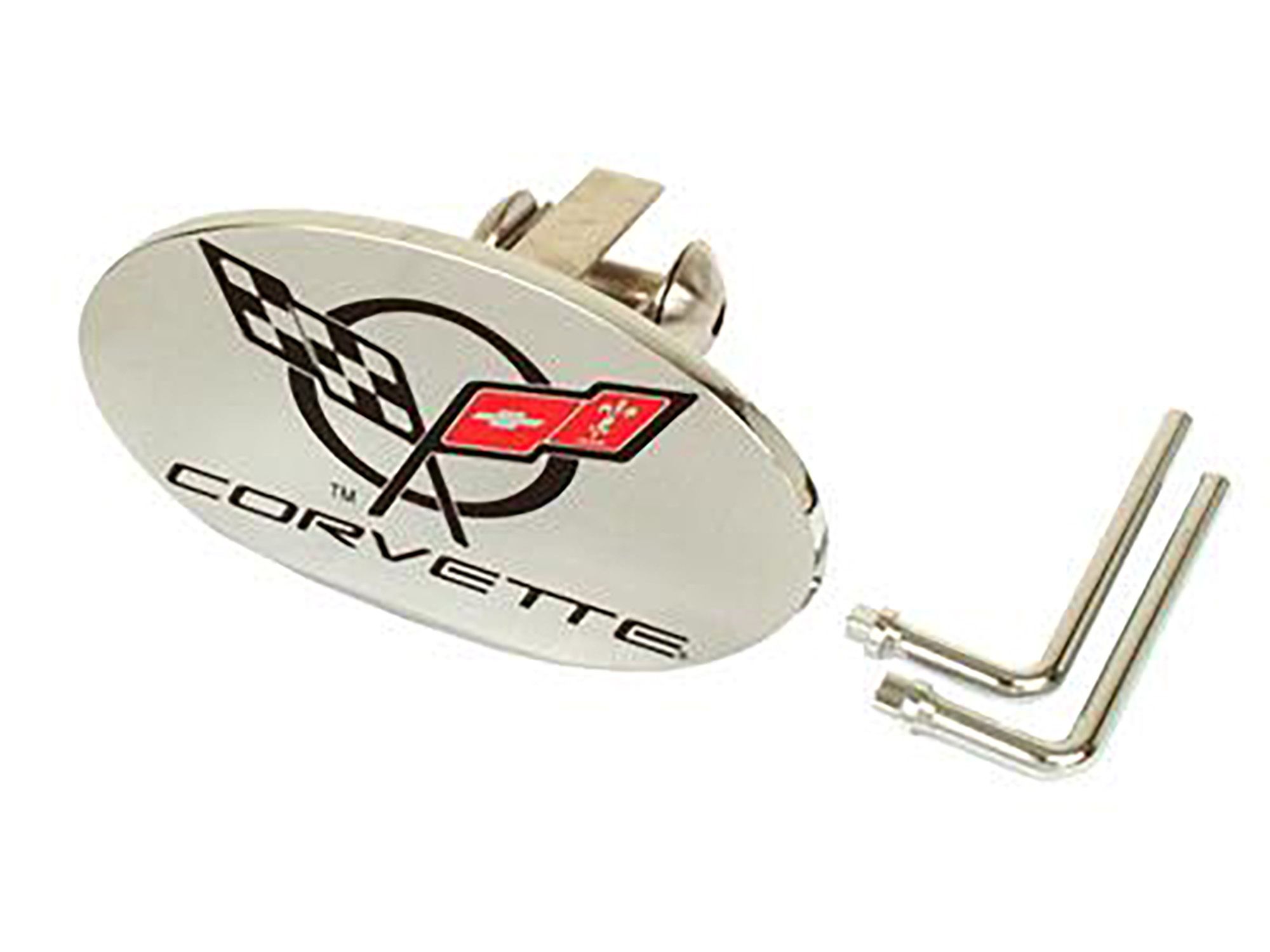 Trailer Tow Hitch Cover With C5 Emblem - Oval