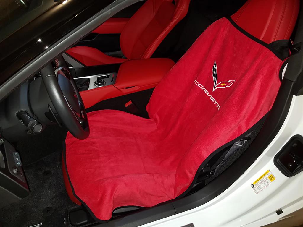 Red Corvette 34" x 62" Towel2GO *Specify Logo*