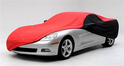 10-13 Car Cover Stormproof Grand Sport Convertible Red Black Embroidered C6 Logo