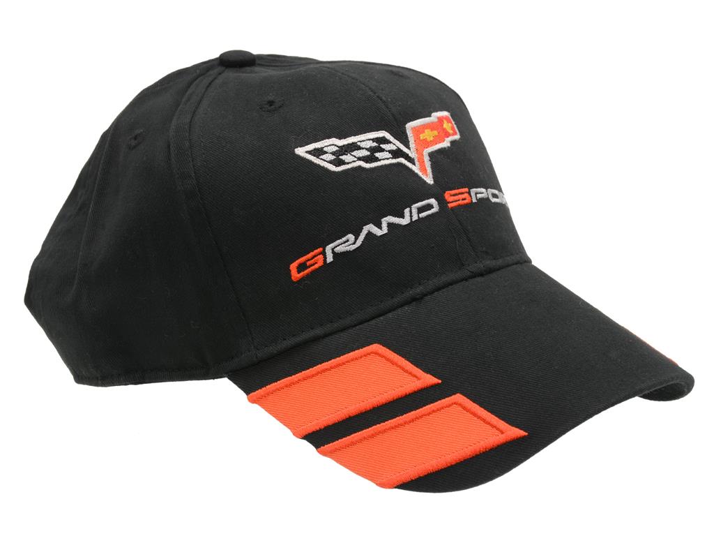 Hat - C6 Black Grand Sport With Embroidered Grand Sport Emblem *DISCONTINUED*