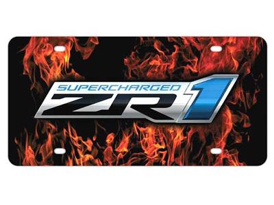 License Plate Sign With C6 ZR1 Supercharger *Clearance*