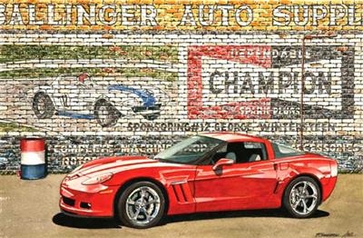 Grand Sport Evolution 11" X 17" Giclee Print By Dana Forrester