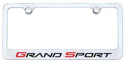 10-13 License Plate Frame / Bezel - Chrome - C6 Grand Sport