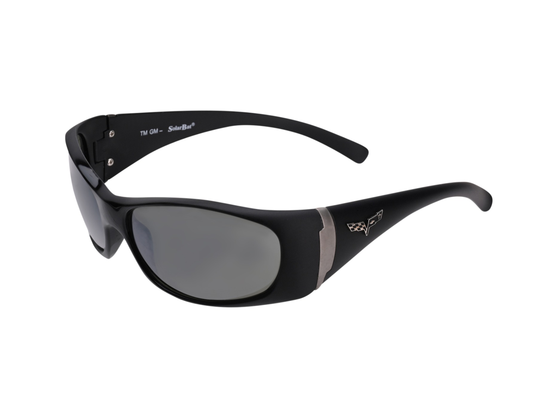 Sunglasses Black Tour Gray Mirror with C6 Logo