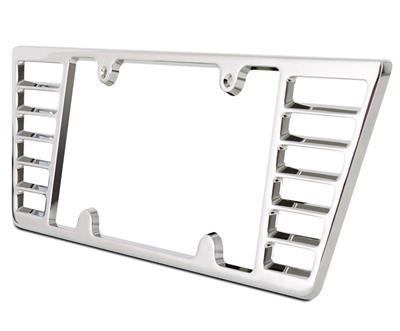 2005-2019 Billet Rear License Plate Frame / Bezel - Chrome (ND)