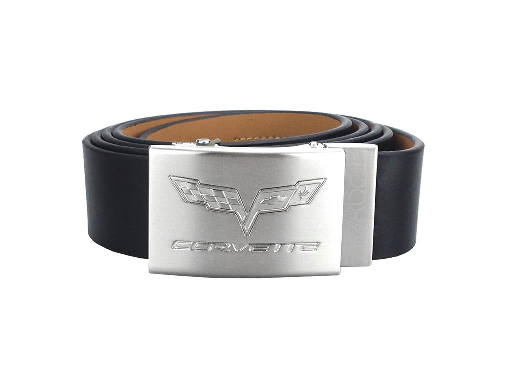 Nexbelt C6 Corvette Pewter Buckle Canvas Belt