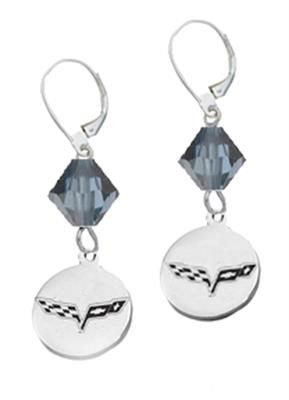 Earrings - C6 Crystal Lever Back