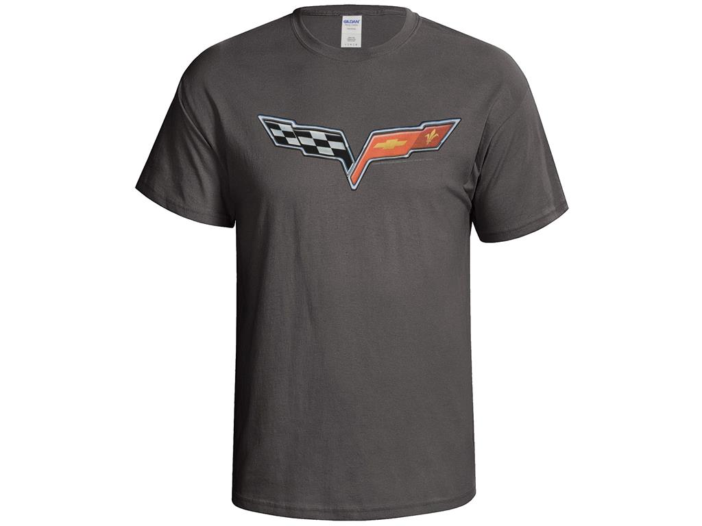 C6 Charcoal Front Logo T-Shirt