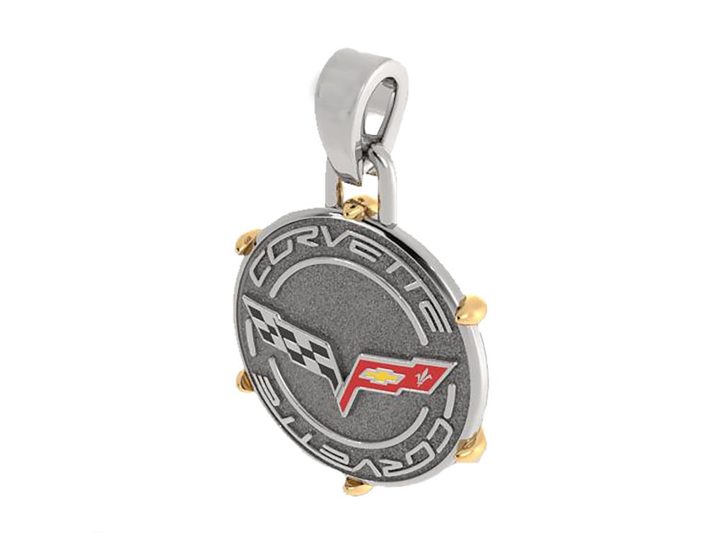 C6 Emblem Gold & Silver Amulet / Pendant (ND)