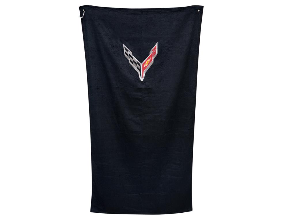Black Corvette 34" x 62" Towel2GO *Specify Logo*