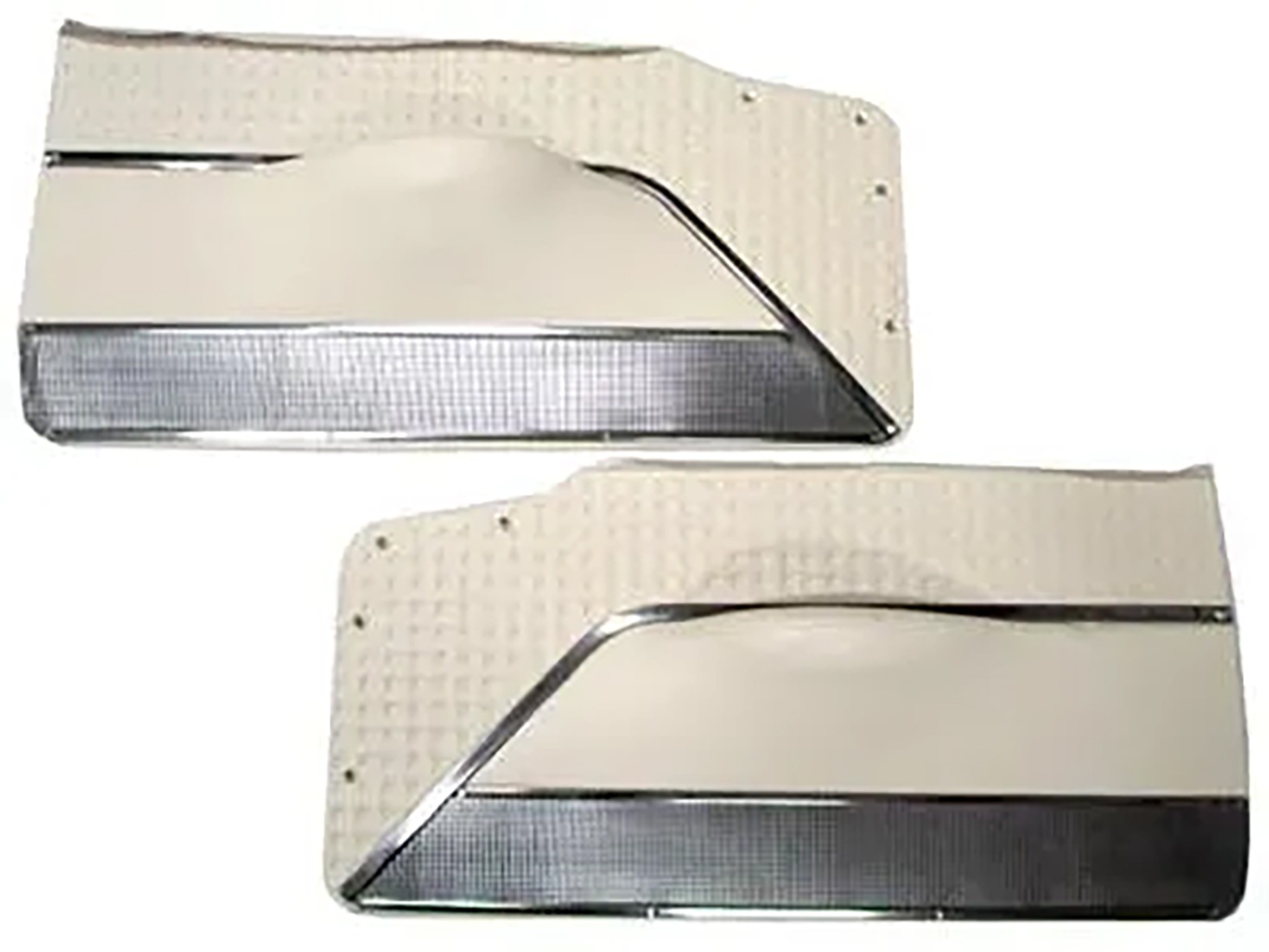 56-57 Door Panel Deluxe With Trim Correct Waffle Trim (ND)