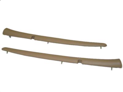 53-55 Door Panel Upper Rails With Covers Installed
