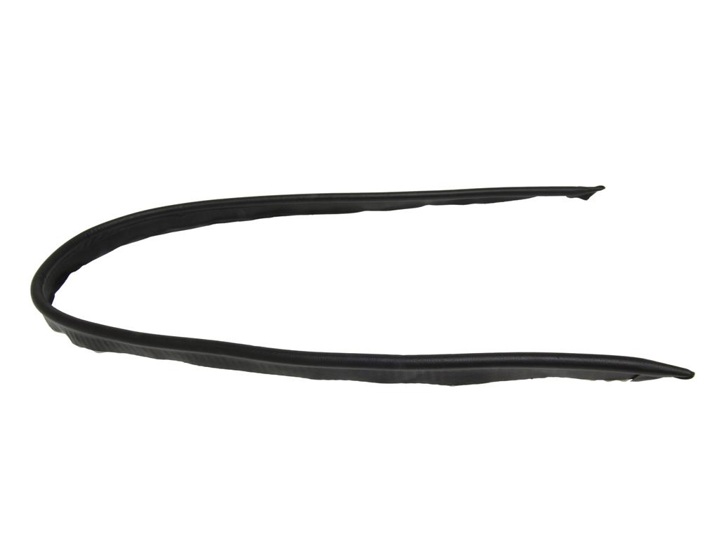 63-67 Soft Top / Convertible Top Header Finish Strip - Black