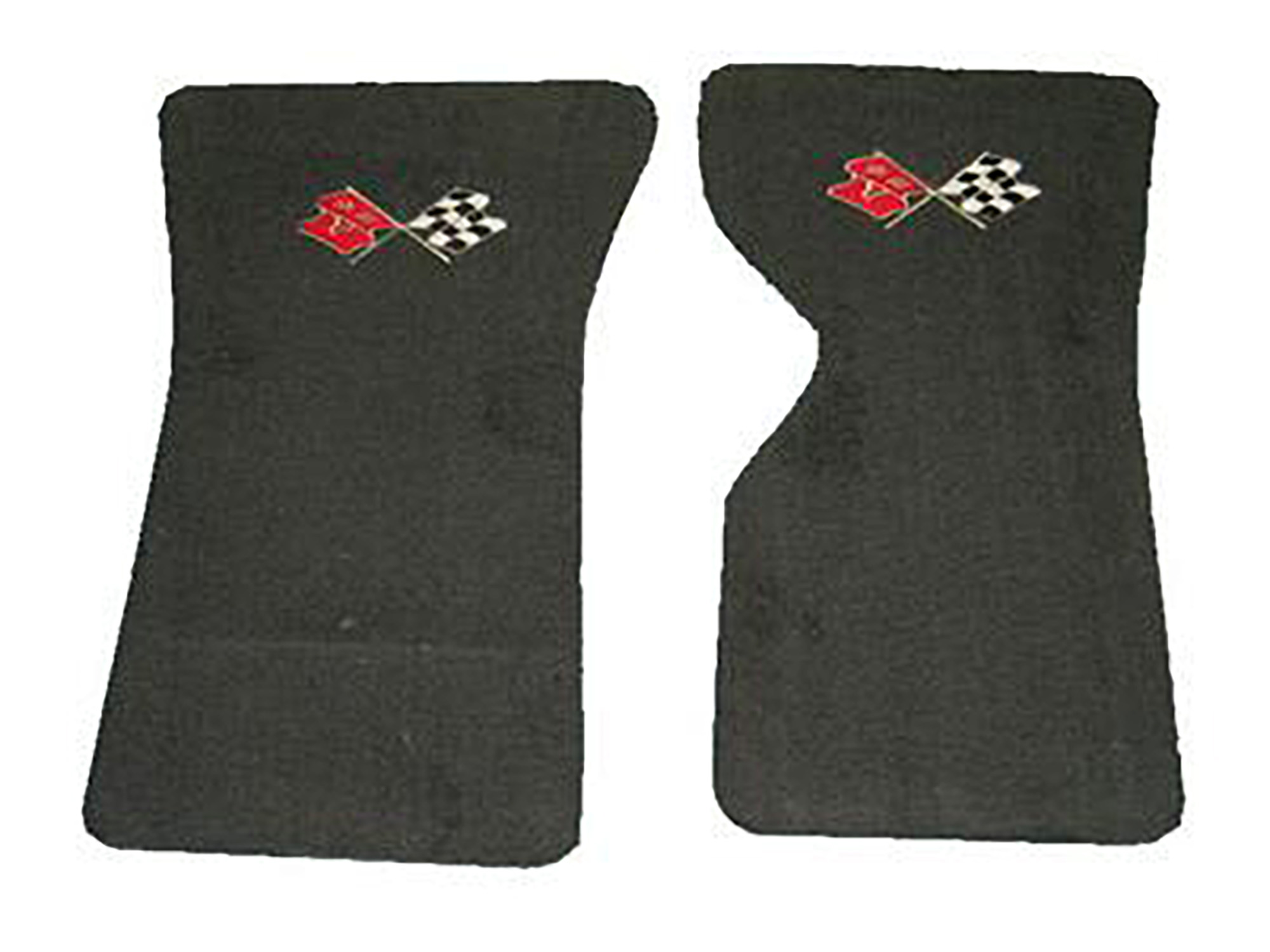 1970-1976 Floor Mat-cutpile - With C3 Crossflag Embroidered Logo