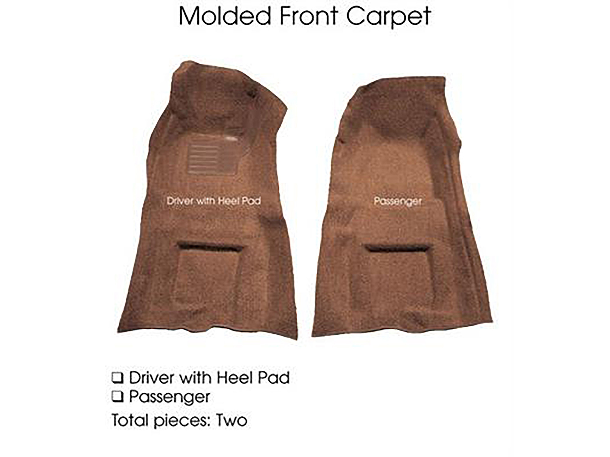 68-76 Carpet Set - 80 20 Front Set With Pad