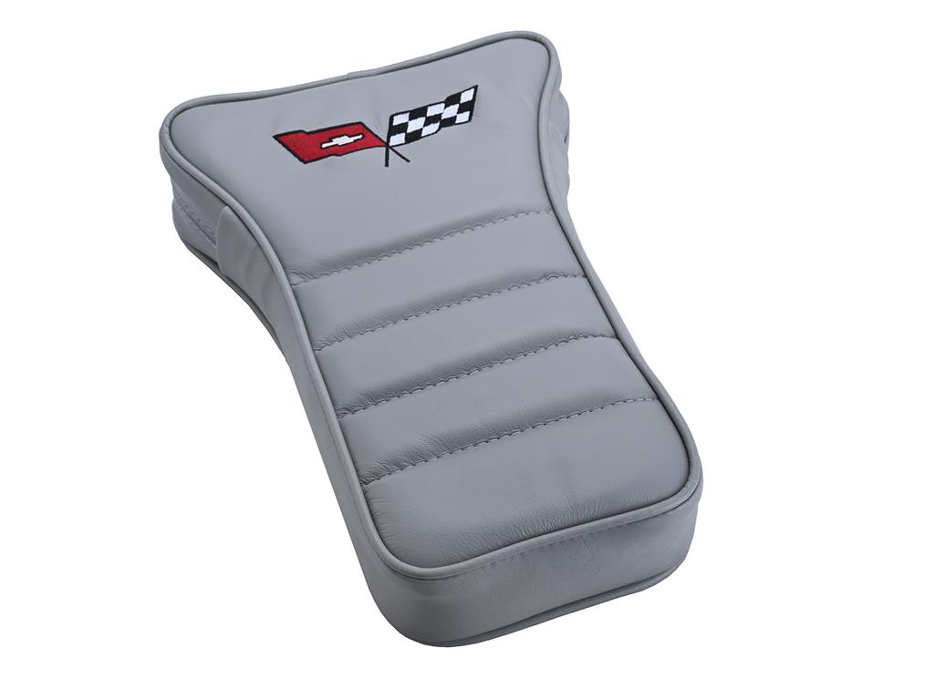 82 Leather Center Armrest T-Cushion With Crossflag Logo - CA