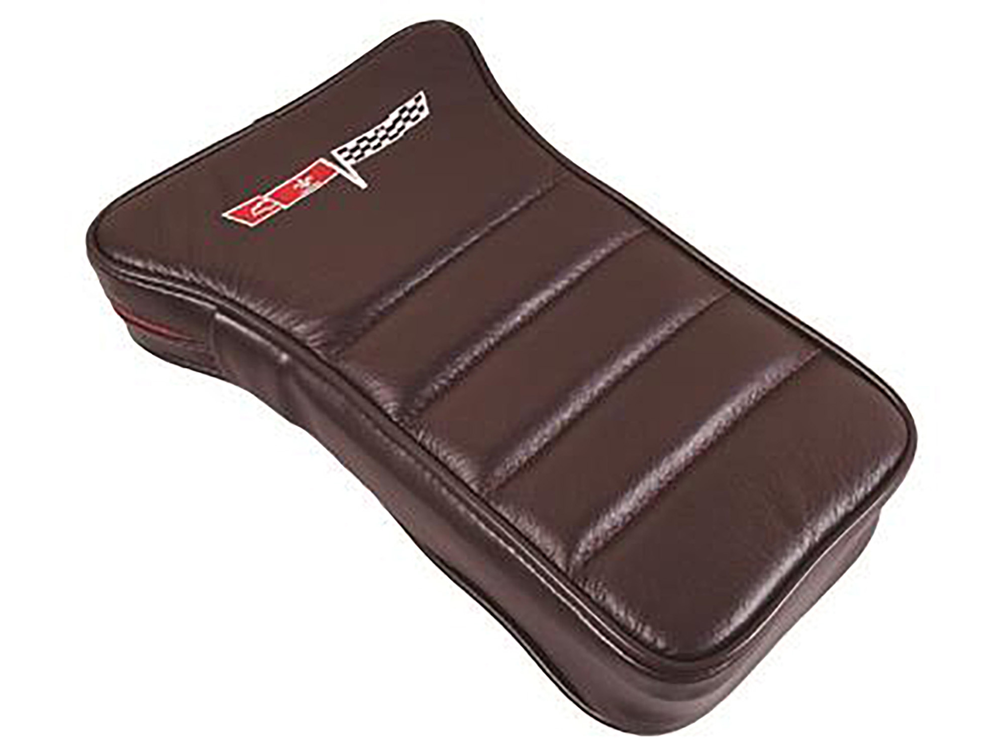 80 Leather Center Armet T-cushion With Crossflag Logo - CA