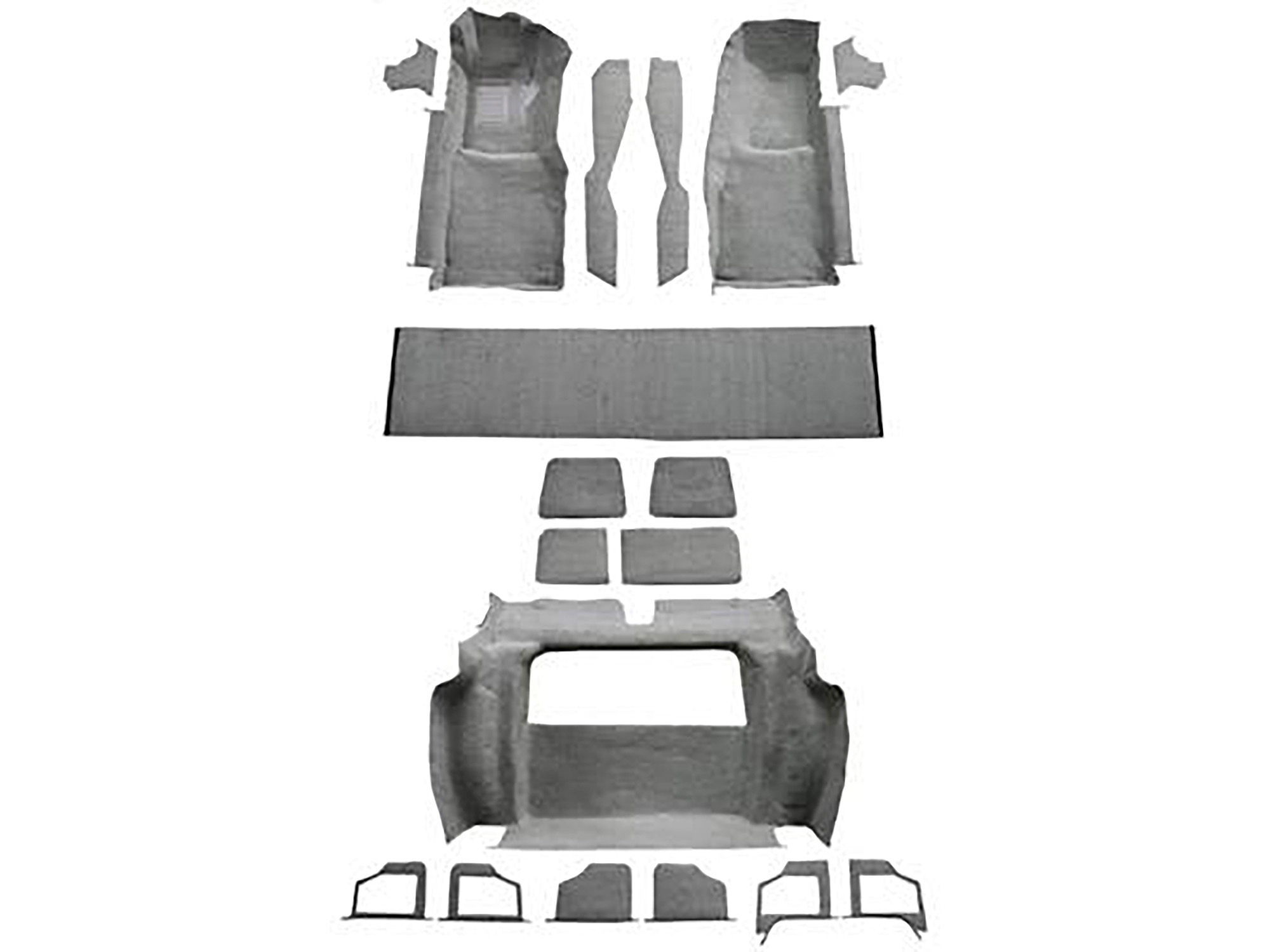 79L-82 Carpet Set - Cut Pile Complete Set With Pad
