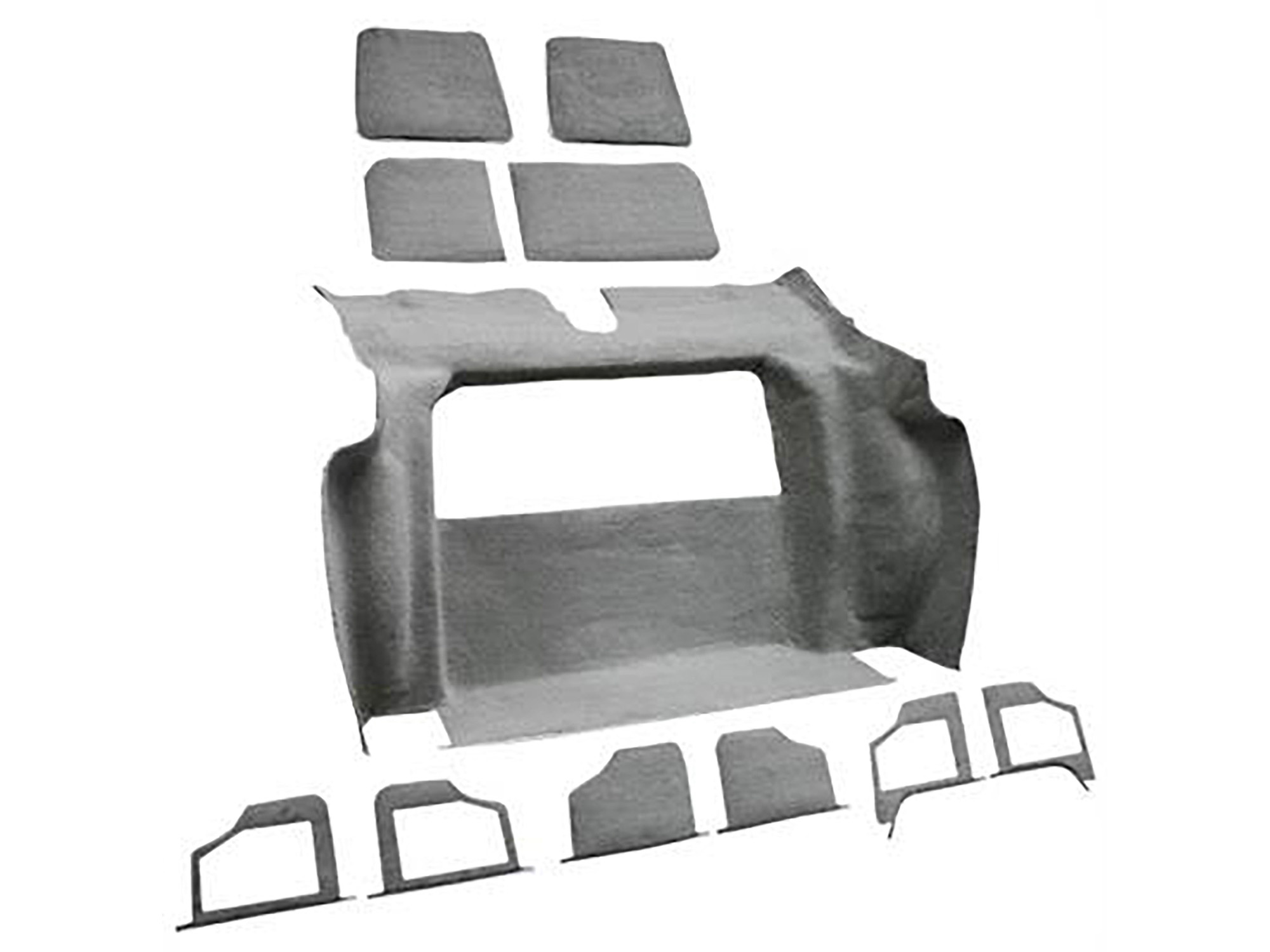 79L-82 Cut Pile Rear Only Carpet Set 1979 Late