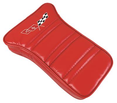 77-79 Leather Center Armrest T-Cushion With Crossflag Logo - CA