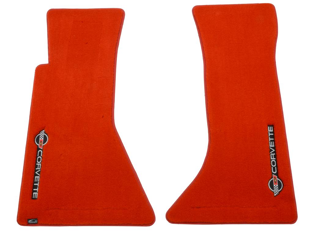 1984-1990 Floor Mats With Sideways C4 Logo - Lloyd Design