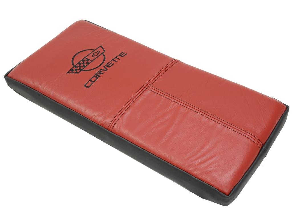 90-96 Leather Center Arm Rest Cushion With Embroidered Logo (ND) - CA
