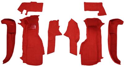 1988-1989 Carpet Front Only - Coupe With Poly Back