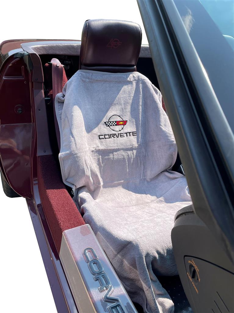 84-96 Seat Armour Cover w/ C4 Emblem Accessory Color: Gray