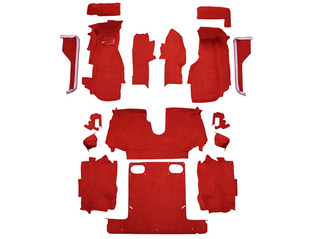 1986-1987 Carpet Set - Convertible Complete Poly Back